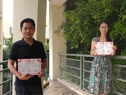 周志红和吴溯凌老师荣获“海珠区优秀辅导员”称号